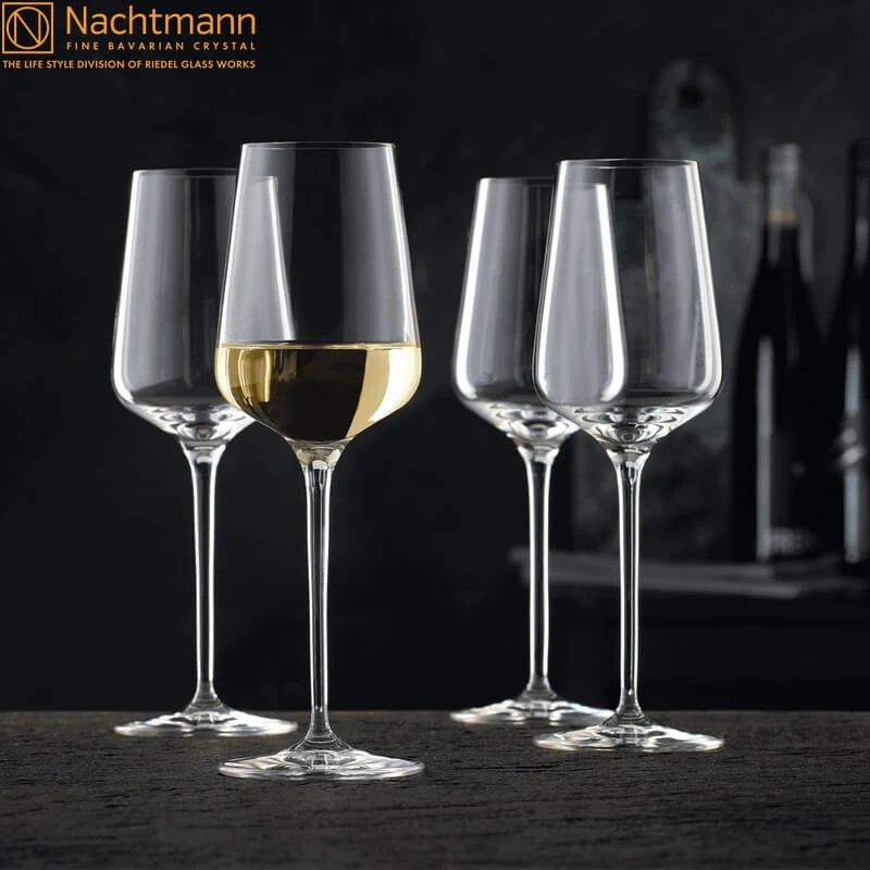 38 cl - ViNova Calice Vino Bianco in Vetro - Set 4 Pezzi