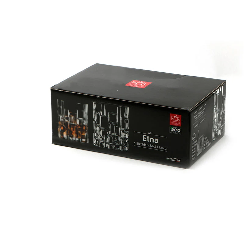 33 cl - Etna Bicchiere Acqua in Vetro - Set 6 Pezzi