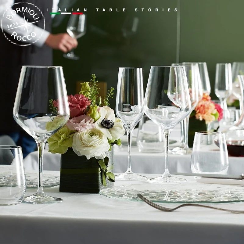 55 cl - Electra Calice Vino Rosso in Vetro - Set 6 Pezzi