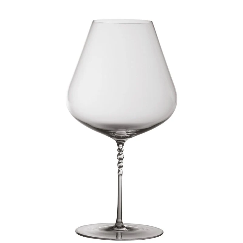 102 cl - Jcl Calice Vino Rosso Gambo a Spirale in Vetro - Set 2 Pezzi
