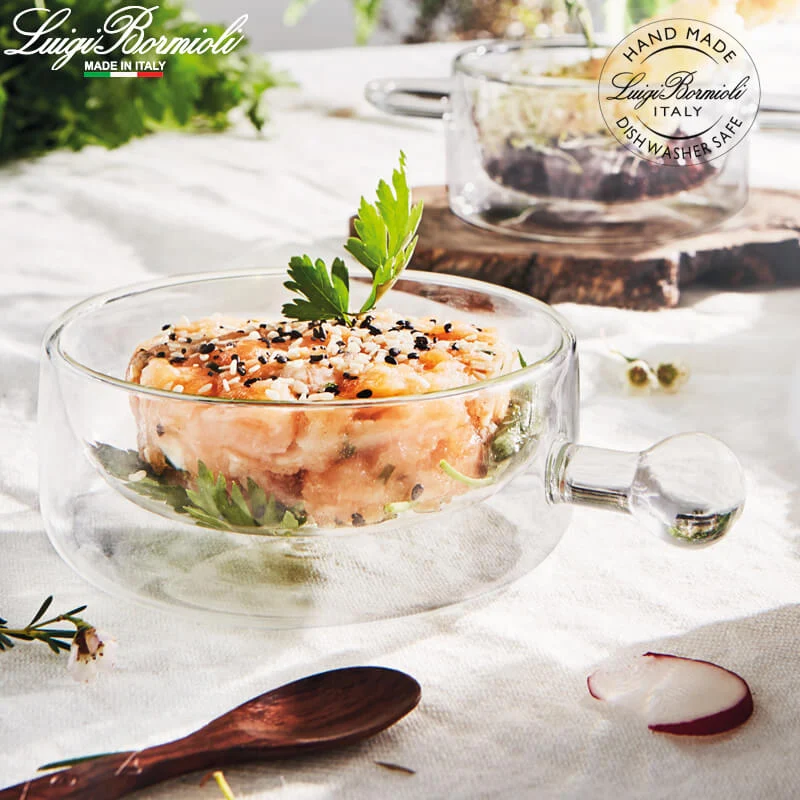 25 cl - Thermic Glass Tegamino in Vetro Borosilicato - Set 2 Pezzi