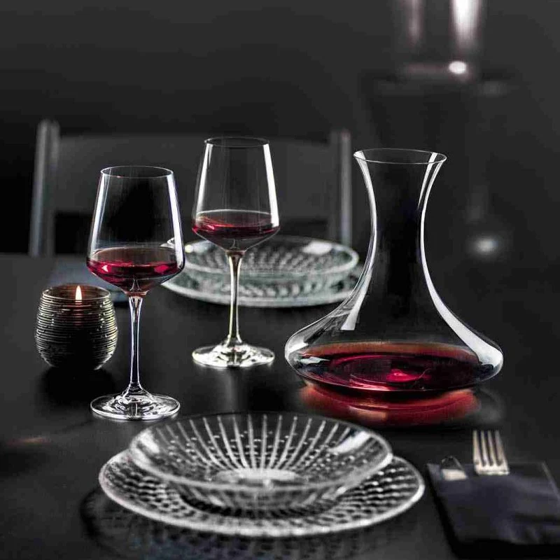 Aria Set Calici e Decanter in Vetro - Set 3 Pezzi