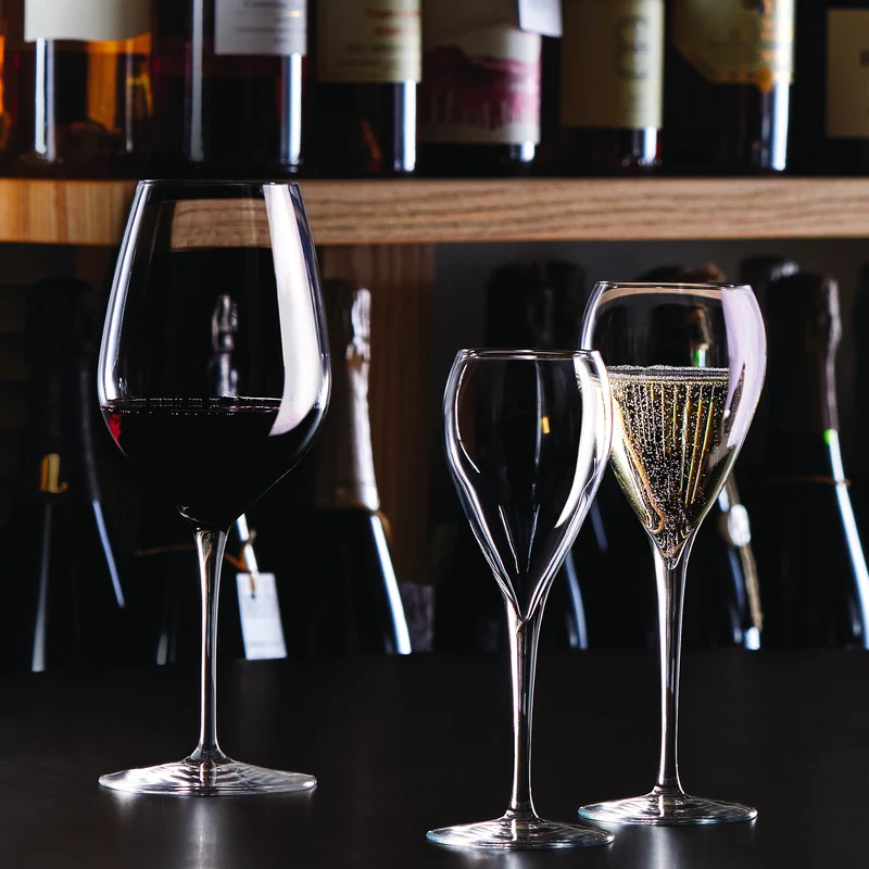 66 cl - InAlto Tre Sensi Calice Vino Rosso in Vetro - Set 6 Pezzi