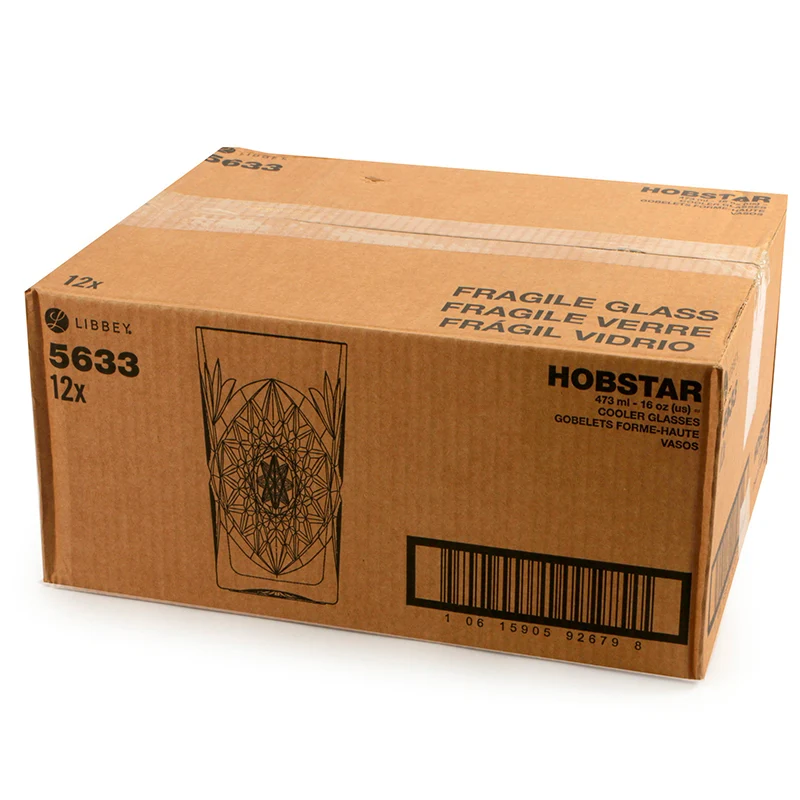 47.3 cl - Hobstar Bicchiere Bibita in Vetro - Set 12 Pezzi