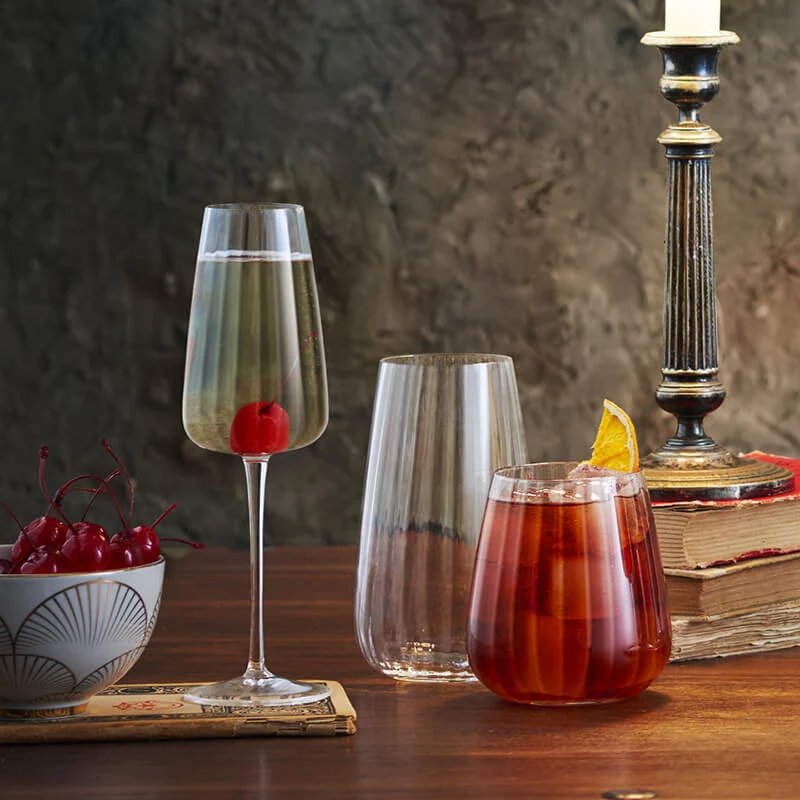 21 cl - Speakeasies Calice Flute in Vetro - Set 6 Pezzi