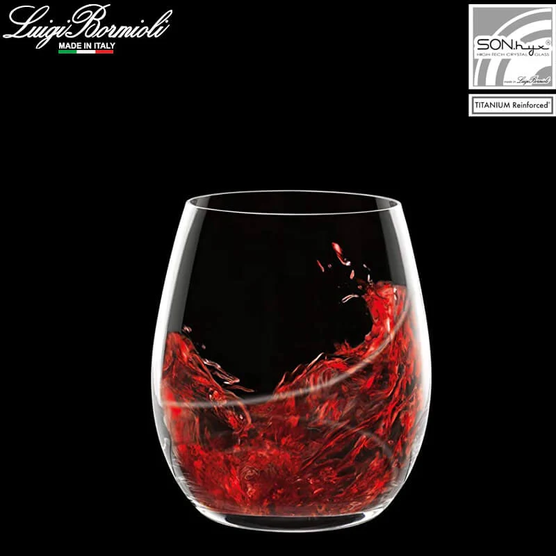 40 cl - Aero Bicchiere Vino Rosso in Vetro - Set 6 Pezzi
