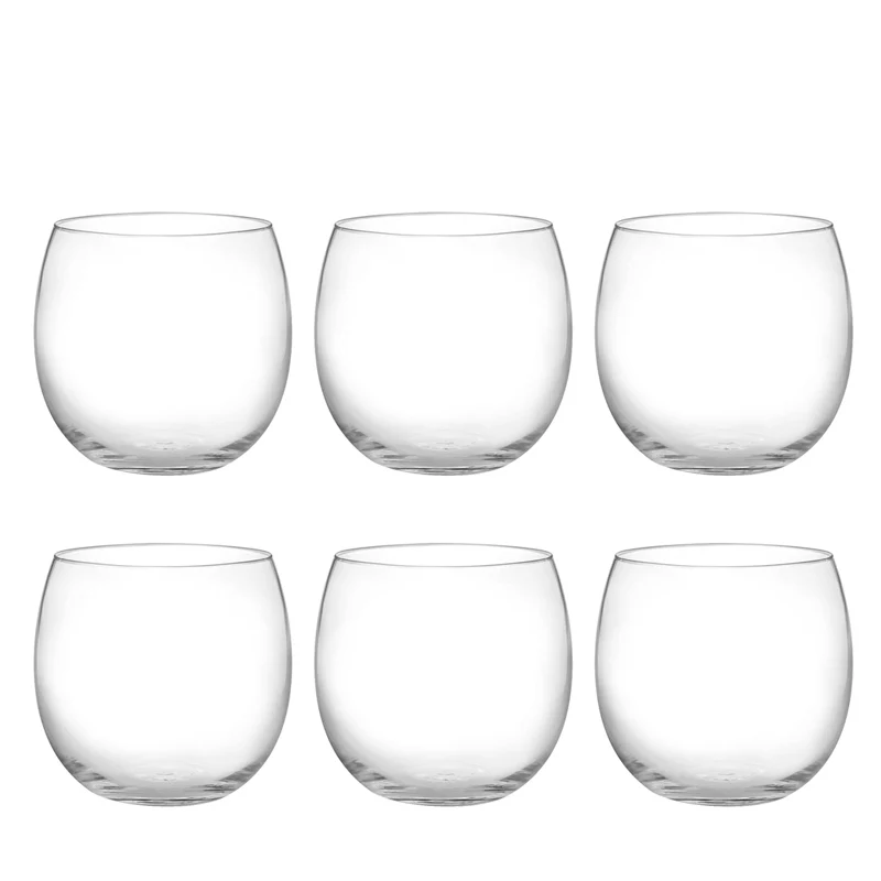 46 cl - Bubbly Bicchiere Acqua in Vetro - Set 6 Pezzi