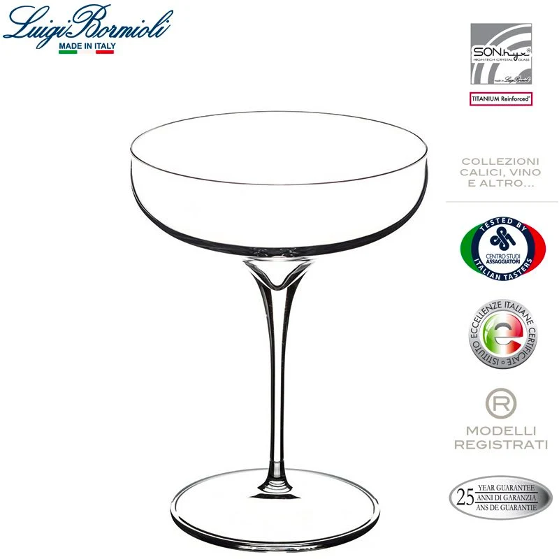 30 cl - Vinea Calice Flute in Vetro - Set 6 Pezzi