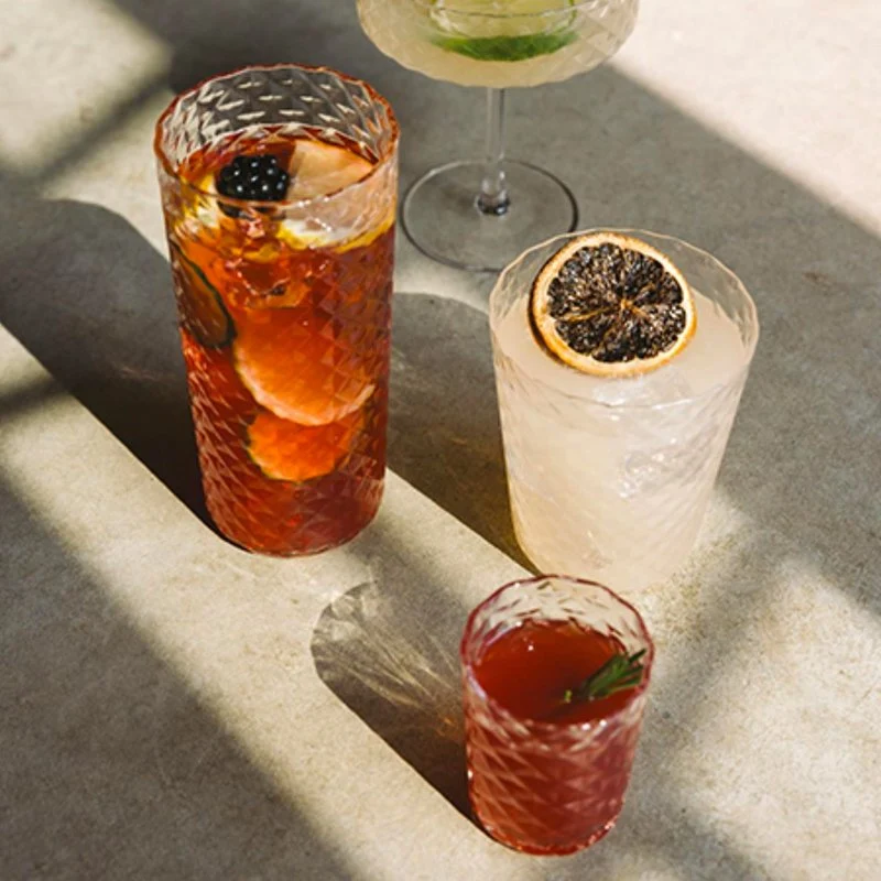 41 cl - Veneziano Mixology Bicchiere Bibita in Vetro - Set 4 Pezzi