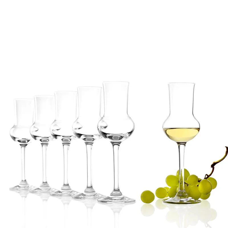 8 cl - Professional Calice Grappa in Vetro - Set 6 Pezzi
