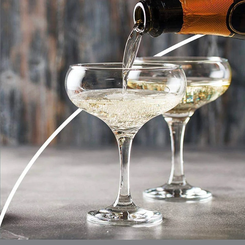 27 cl - Bistro Coppa Champagne in Vetro - Set 6 Pezzi