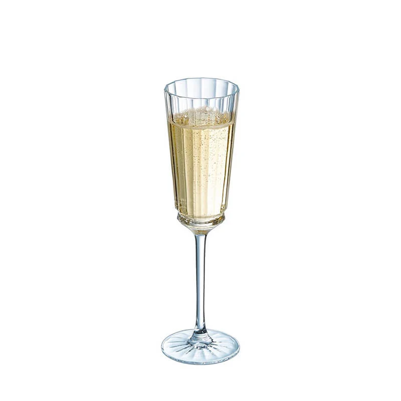 17 cl - Macassar Calice Flute in Vetro - Set 6 Pezzi