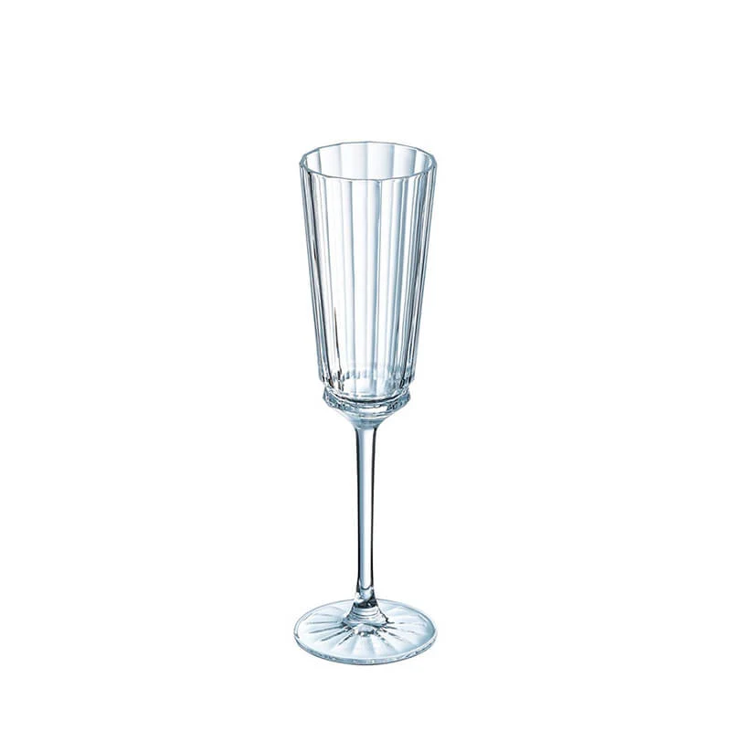 17 cl - Macassar Calice Flute in Vetro - Set 6 Pezzi