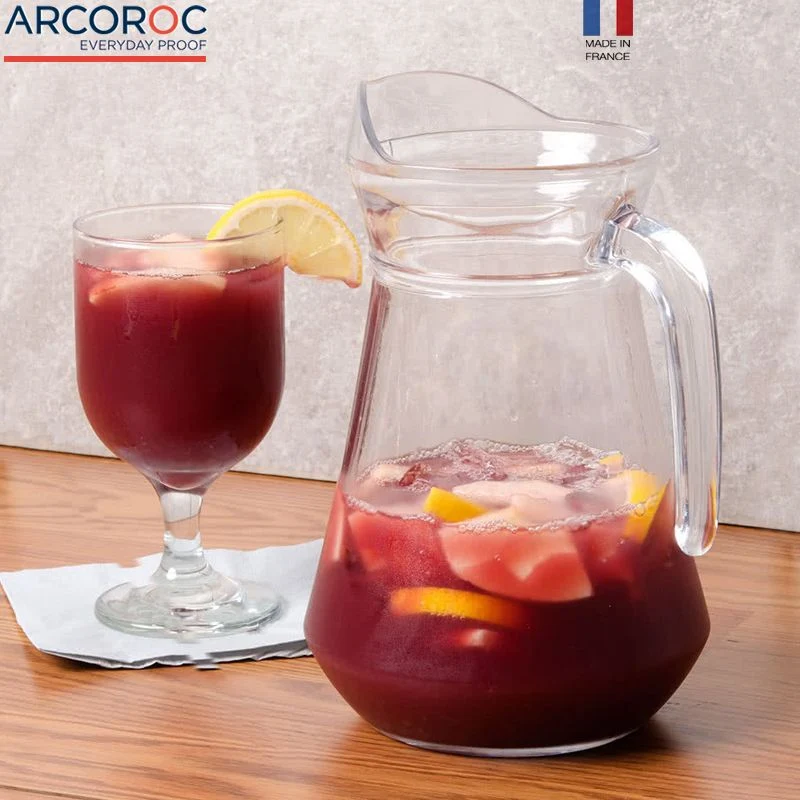 1,3 Litri - Arc Brocca in Vetro - Set 6 Pezzi