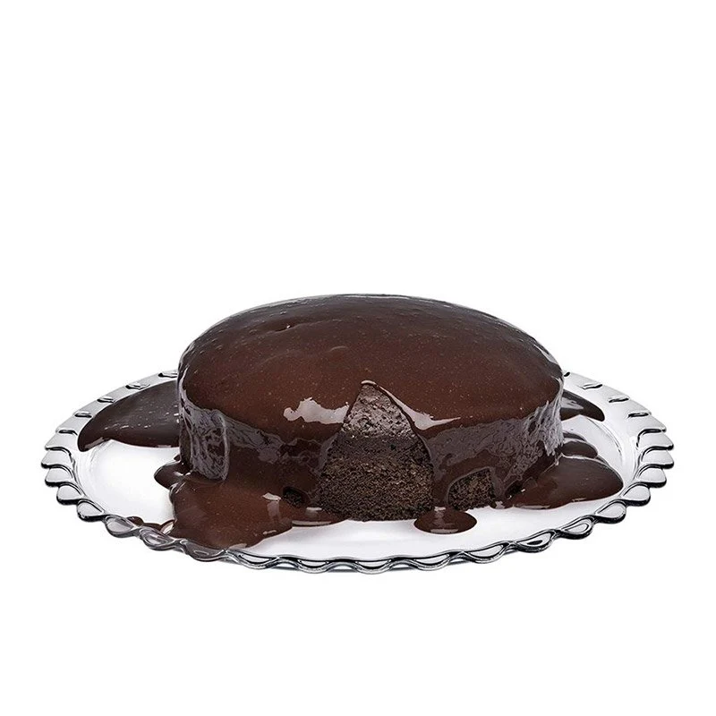 37 cm - Maxi Patisserie Piatto Torta in Vetro