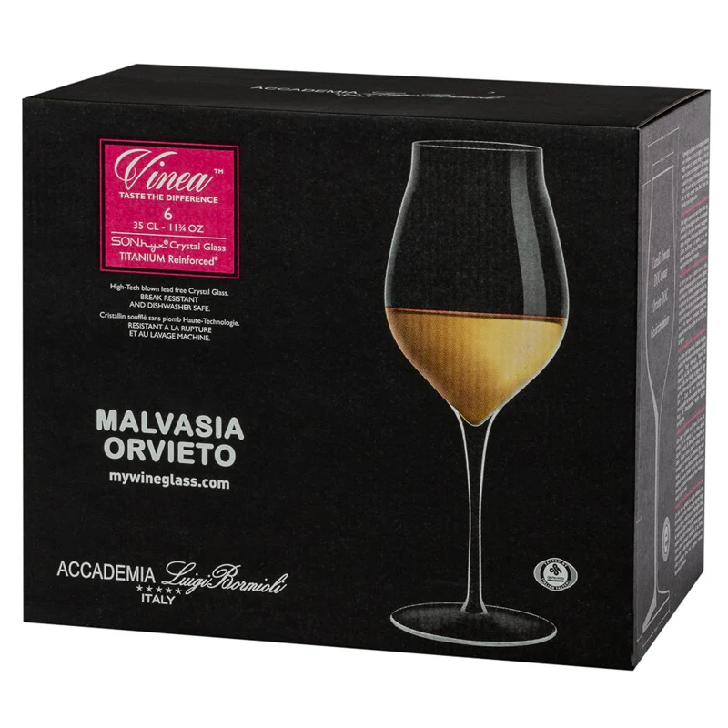 35 cl - Vinea Calice Vino Bianco in Vetro - Set 6 Pezzi
