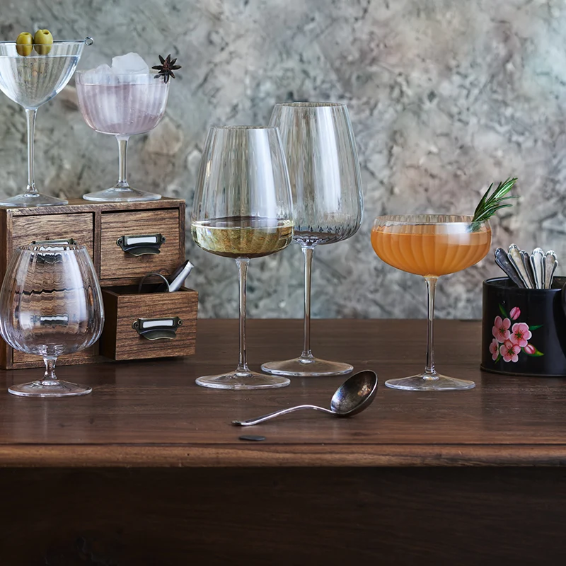 55 cl - Speakeasies Calice Vino Bianco in Vetro - Set 6 Pezzi