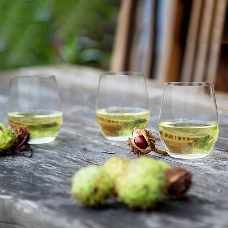 33.5 cl - O Wine Bicchiere Vino Bianco Chardonnay in Vetro - Set 4 Pezzi