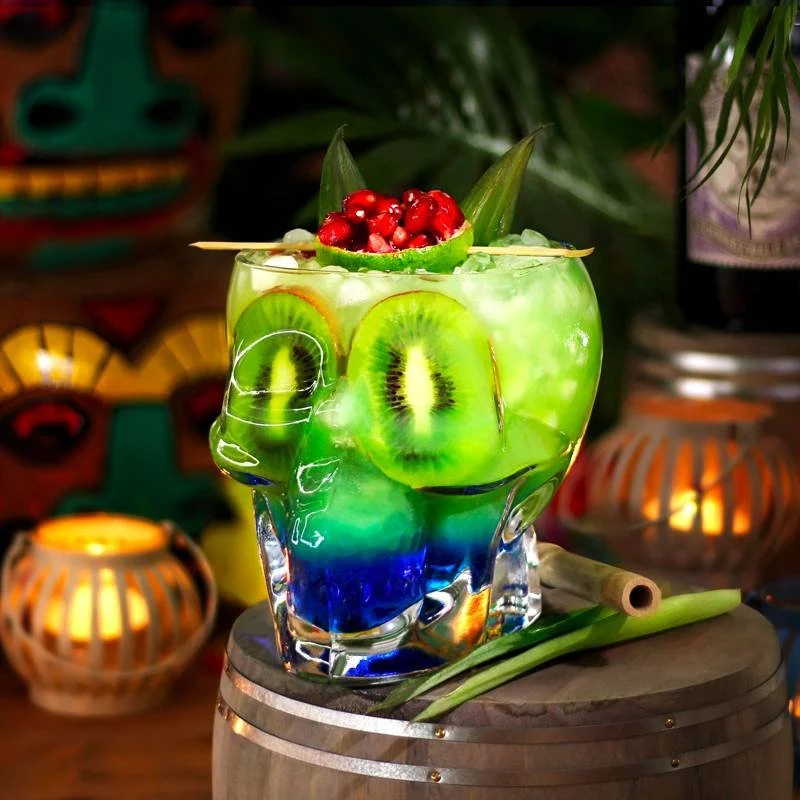 70 cl - Tiki Bicchiere Teschio in Vetro