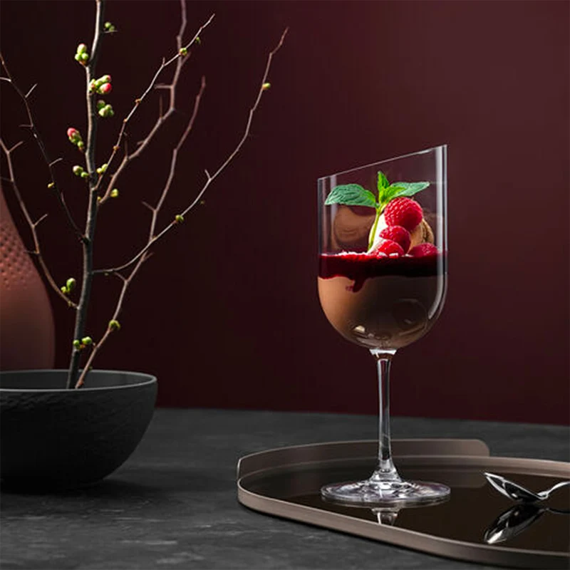 40.5 cl - NewMoon Calice Vino Rosso in Vetro - Set 4 Pezzi