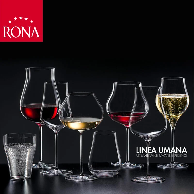 43 cl - Umana Bicchiere Acqua Frizzante in Vetro - Set 6 Pezzi