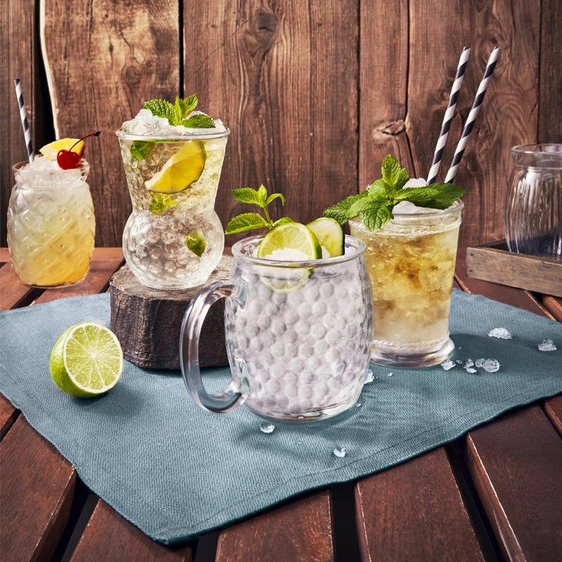 36.5 cl - Bartender Bicchiere Cocktail in Vetro - Set 6 Pezzi