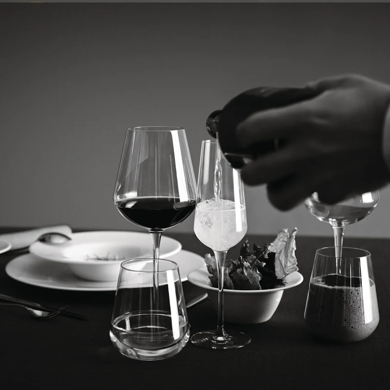 28.5 cl - InAlto Uno Calice Flute in Vetro - Set 6 Pezzi
