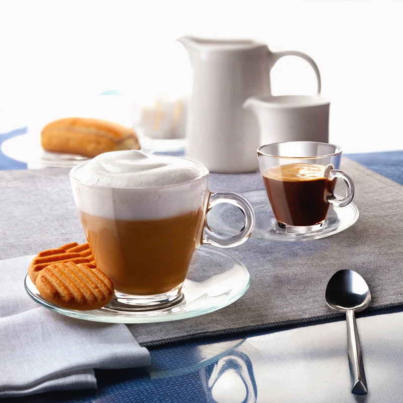 10 cl - Easy Bar Tazzina Caffé in Vetro Temperato - Set 12 Pezzi