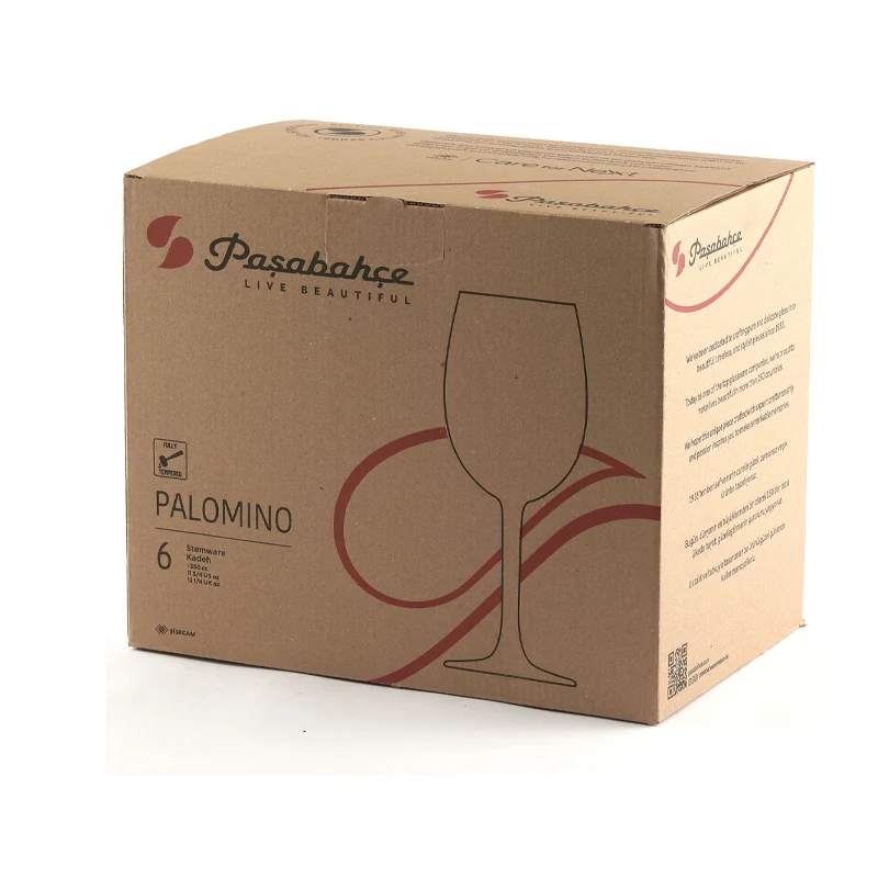 35 cl - Palomino Calice Vino Bianco in Vetro Temperato - Set 6 Pezzi