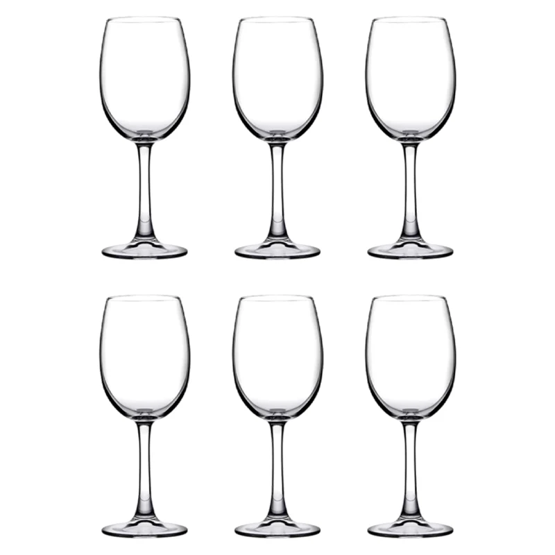 35 cl - Palomino Calice Vino Bianco in Vetro Temperato - Set 6 Pezzi