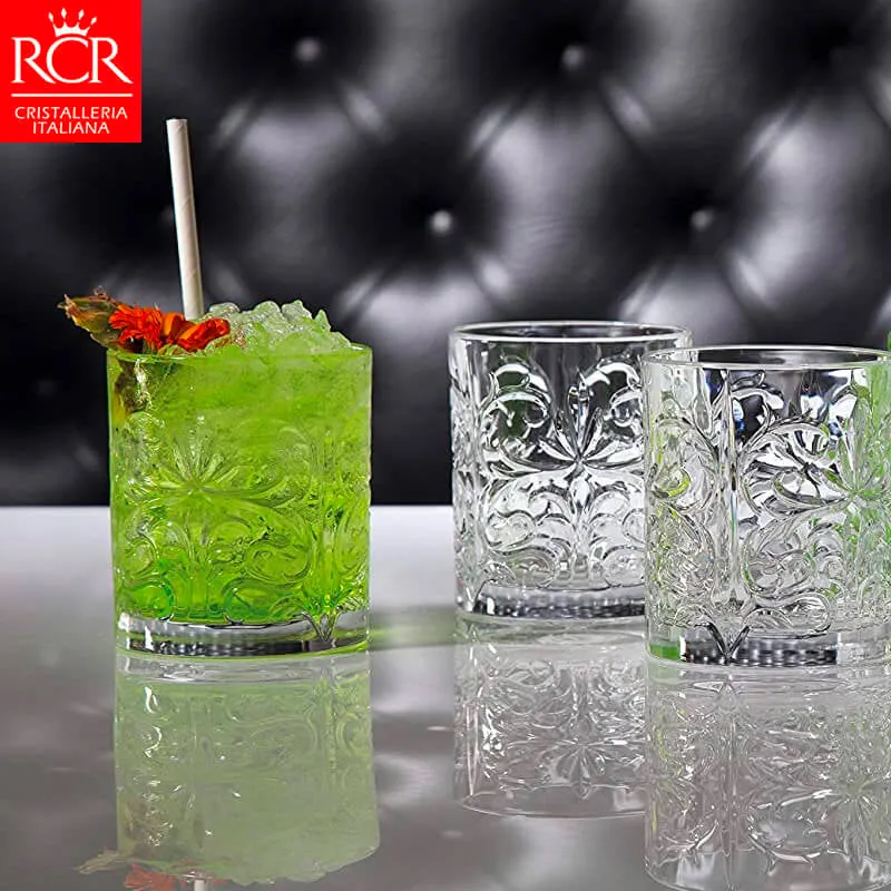 33.7 cl - Tattoo Bicchiere Whisky in Vetro - Set 6 Pezzi