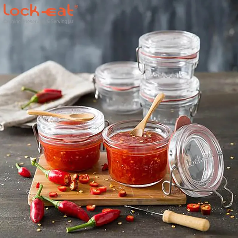 20 cl - Lock Eat Vasetto Ermetico in Vetro - Set 24 Pezzi