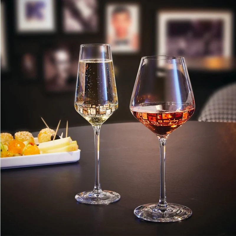 23 cl - Distinction Calice Flute in Vetro - Set 6 Pezzi