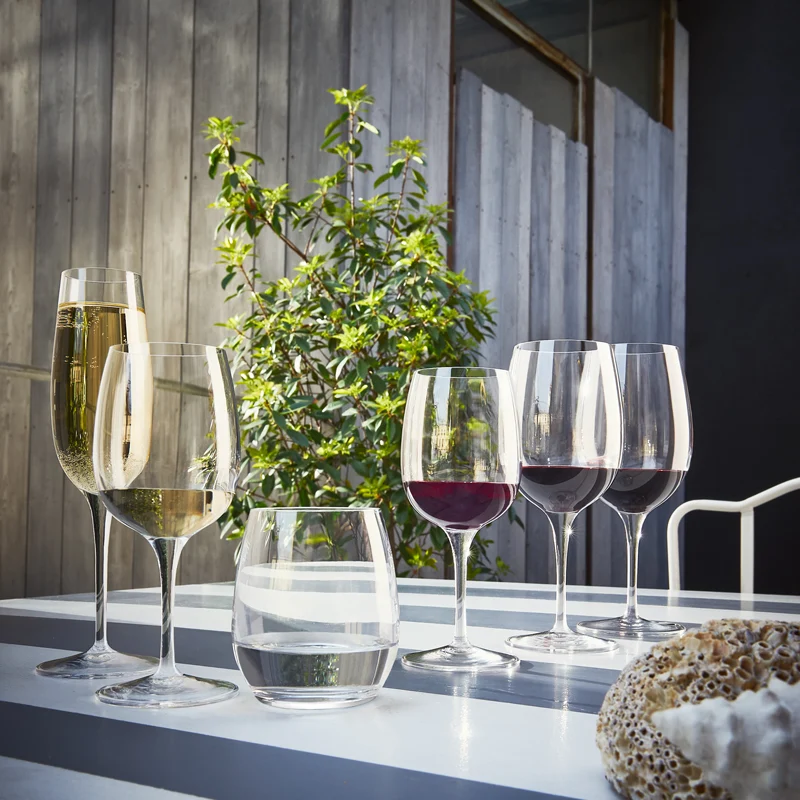 23.5 cl - Palace Calice Flute in Vetro - Set 6 Pezzi