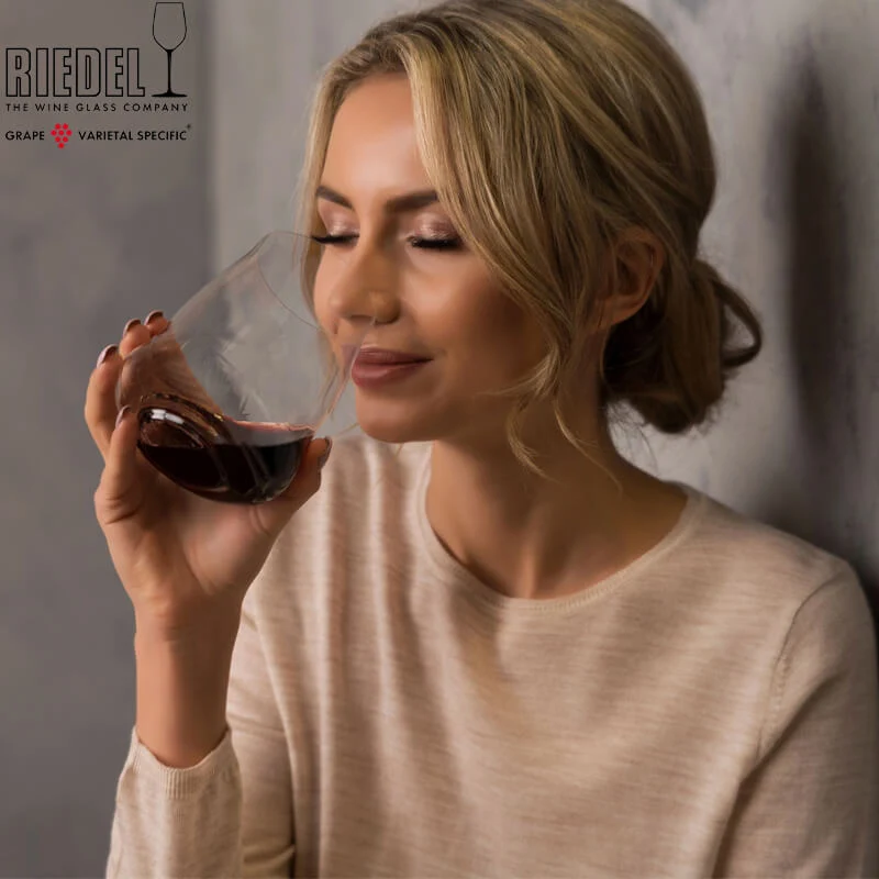 62 cl - Steamless Wings Calice Vino Rosso in Vetro - Set 2 Pezzi