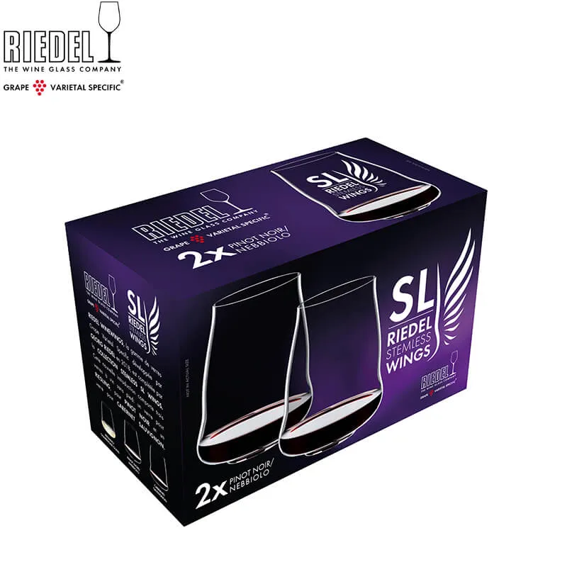 62 cl - Steamless Wings Calice Vino Rosso in Vetro - Set 2 Pezzi
