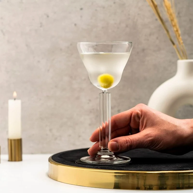 19 cl - Modern America Bicchiere Martini in Vetro - Set 6 Pezzi