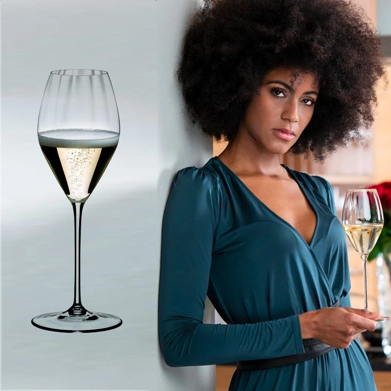 37.5 cl - Performance Calice Flute in Vetro - Set 4 Pezzi