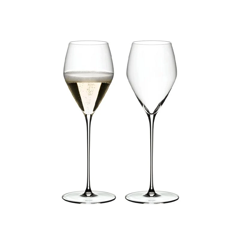 32.7 cl - Veloce Calice Flute in Vetro - Set 6 Pezzi