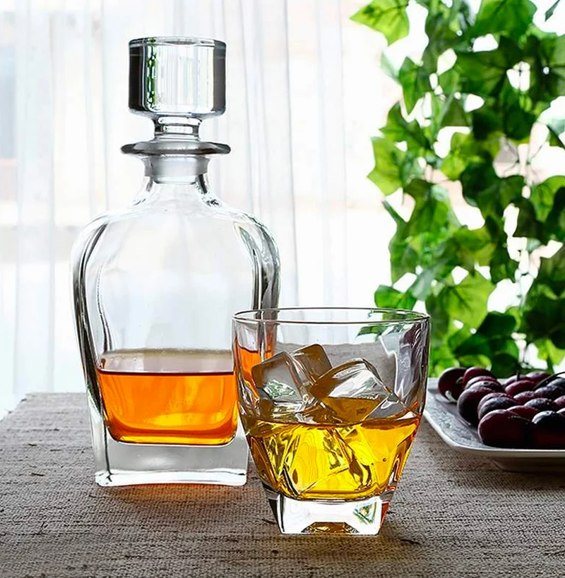 Diamante Set Whisky in Vetro - Set 7 Pezzi