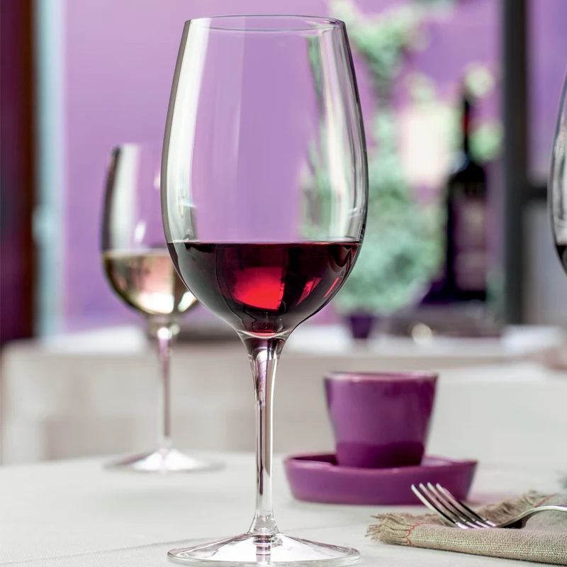 36.5 cl - Palace Calice Vino Rosso in Vetro - Set 6 Pezzi