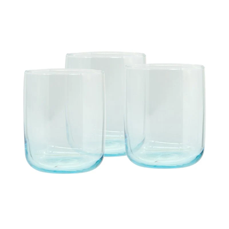 28 cl - Iconic Bicchiere Acqua in Vetro - Set 3 Pezzi