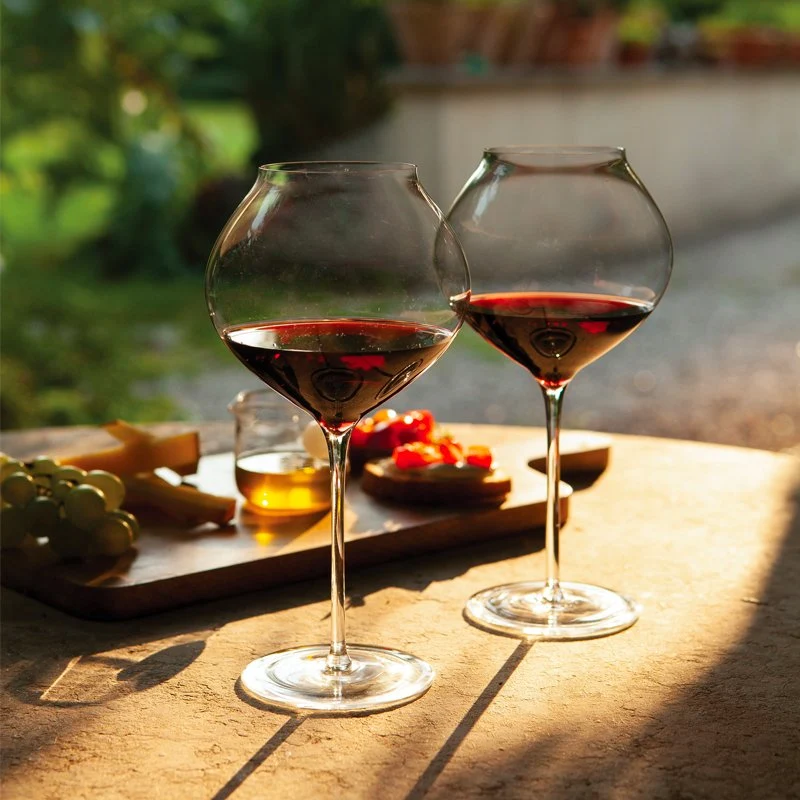 55 cl - Ultralight Calice Vino Rosso in Vetro Fatto a Mano - Set 2 Pezzi