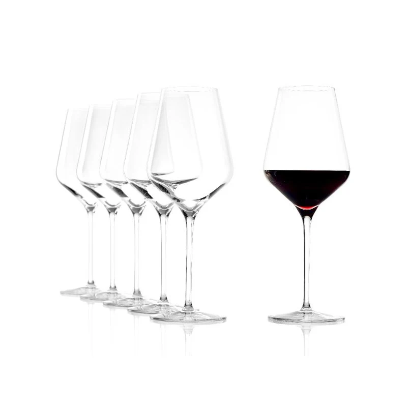 56.8 cl - Quatrophil Calice Vino Rosso in Vetro - Set 6 Pezzi