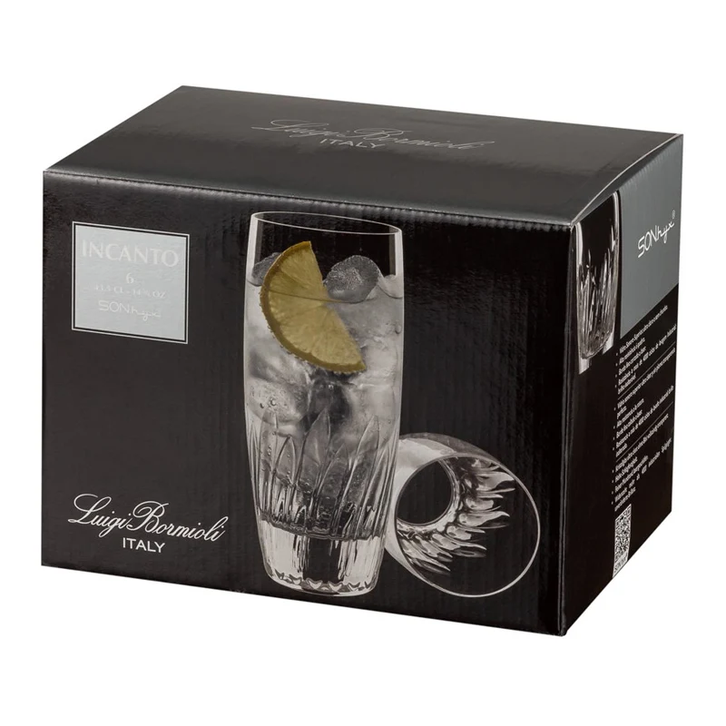 43.5 cl - Mixology Bicchiere Cocktail in Vetro - Set 6 Pezzi