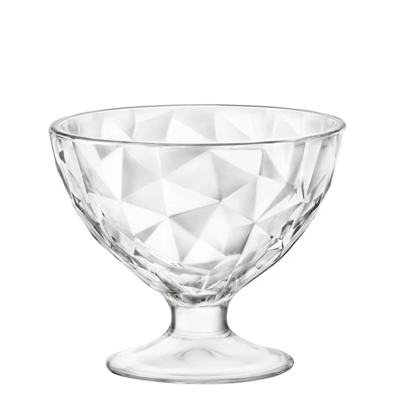 36 cl - Diamond Coppa Dessert in Vetro - Set 6 Pezzi
