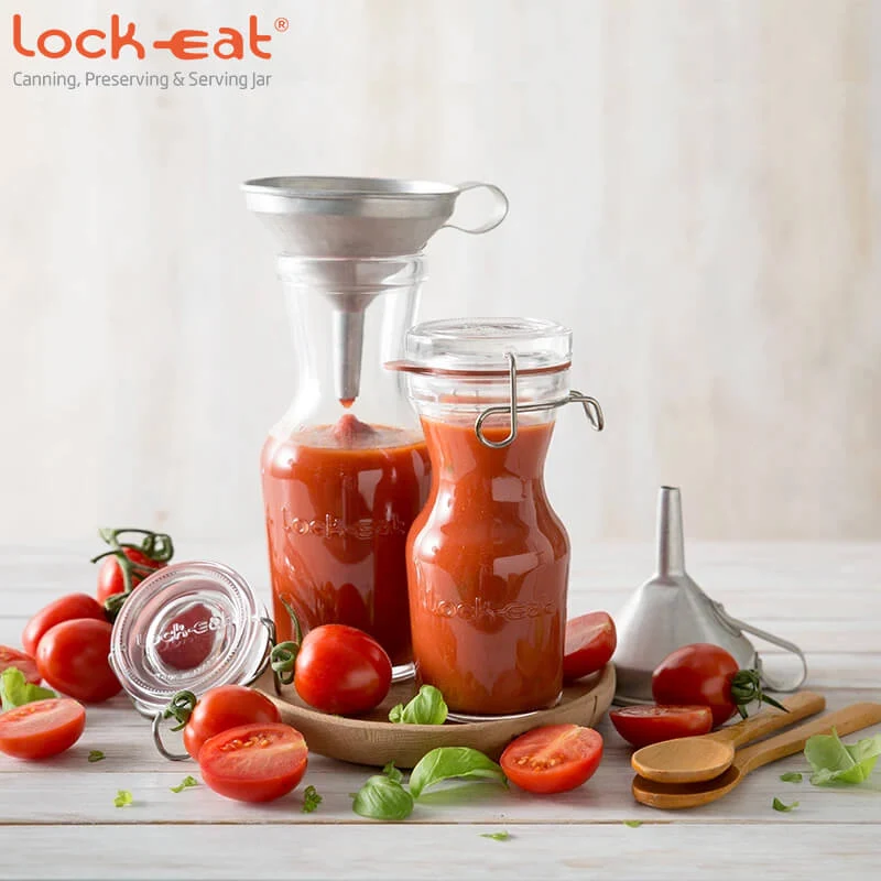 50 cl - Lock Eat Caraffa in Vetro - Set 12 Pezzi