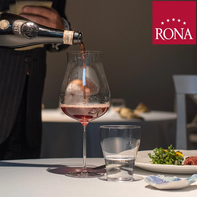110 cl - Umana Calice Vino Rosso I Vini Rossi Da Vitigni A Basso Impatto Colorante in Vetro - Set 6 Pezzi
