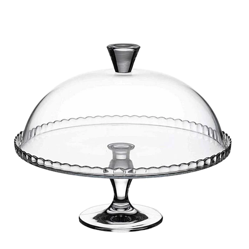 32 cm - Patisserie Alzata Torta Con Cupola in Vetro