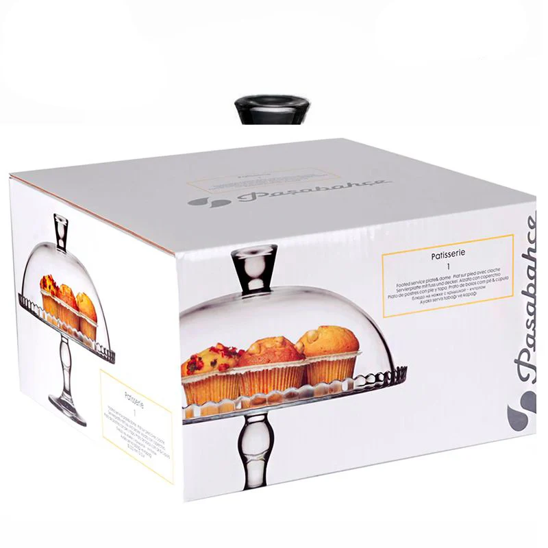 32 cm - Patisserie Alzata Torta Con Cupola in Vetro